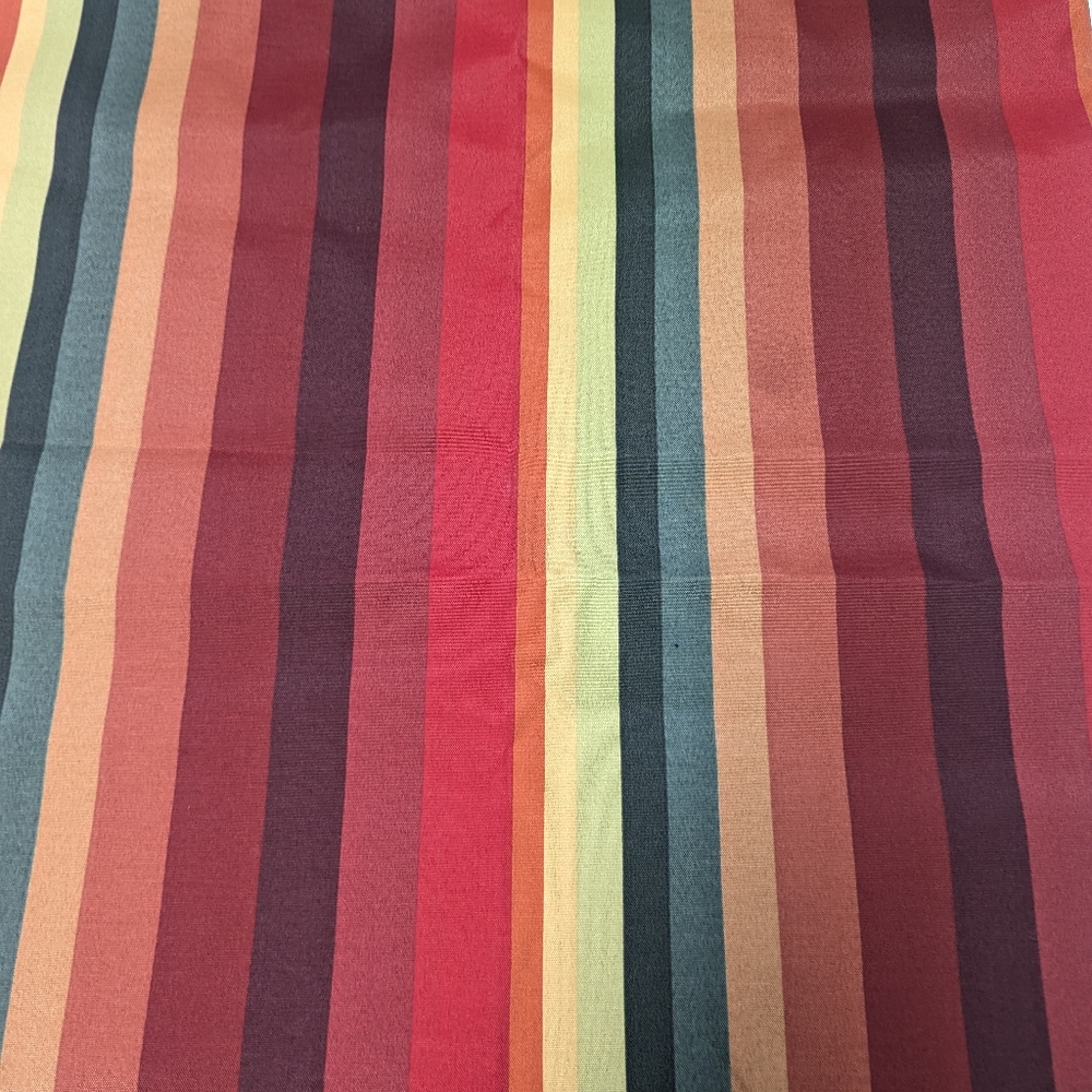 Berkshire Home Islip Cayenne Stripe Indoor Outdoor Polyester Fabric 54" X 1.3 YD
